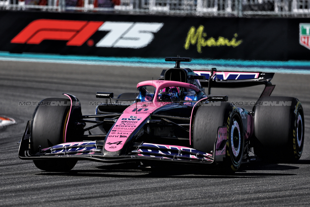 GP MIAMI, Pierre Gasly (FRA) Alpine F1 Team A525.

02.05.2025. Formula 1 World Championship, Rd 6, Miami Grand Prix, Miami, Florida, USA, Sprint Qualifiche Day.

- www.xpbimages.com, EMail: requests@xpbimages.com © Copyright: Moy / XPB Images