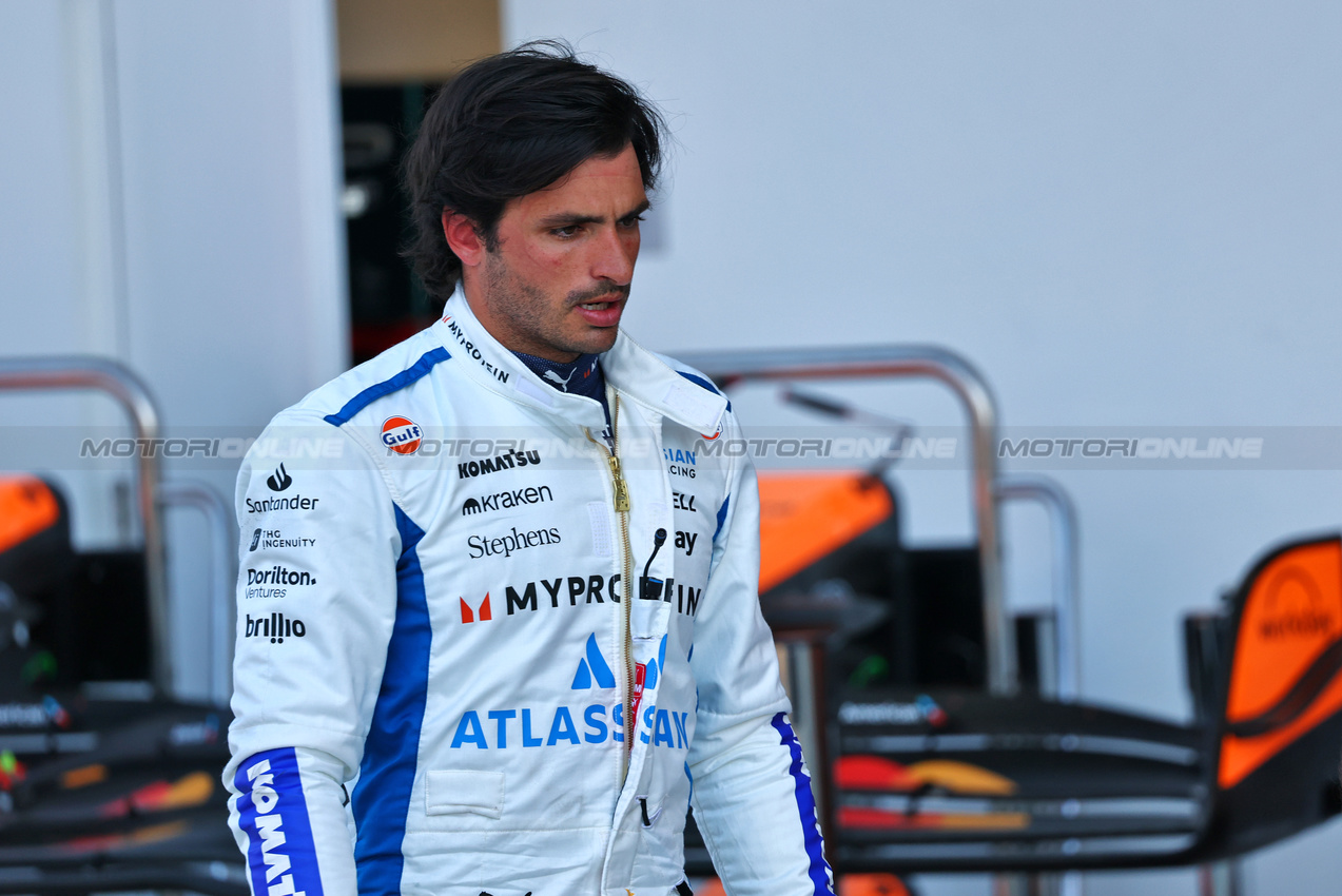 GP MIAMI, Carlos Sainz (ESP) Atlassian Williams Racing.

02.05.2025. Formula 1 World Championship, Rd 6, Miami Grand Prix, Miami, Florida, USA, Sprint Qualifiche Day.

- www.xpbimages.com, EMail: requests@xpbimages.com © Copyright: Batchelor / XPB Images