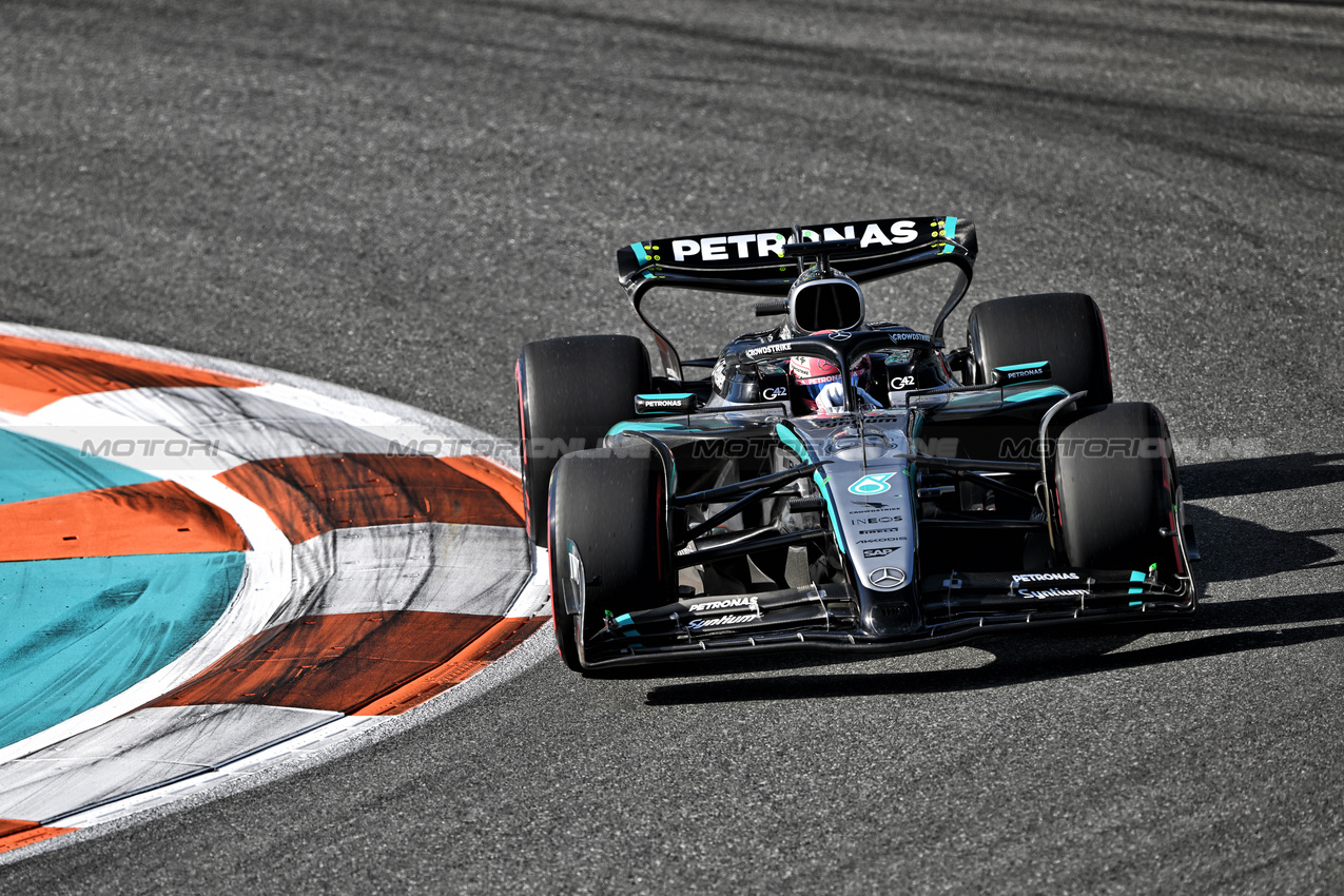 GP MIAMI, George Russell (GBR) Mercedes AMG F1 W16.

02.05.2025. Formula 1 World Championship, Rd 6, Miami Grand Prix, Miami, Florida, USA, Sprint Qualifiche Day.

- www.xpbimages.com, EMail: requests@xpbimages.com © Copyright: Price / XPB Images