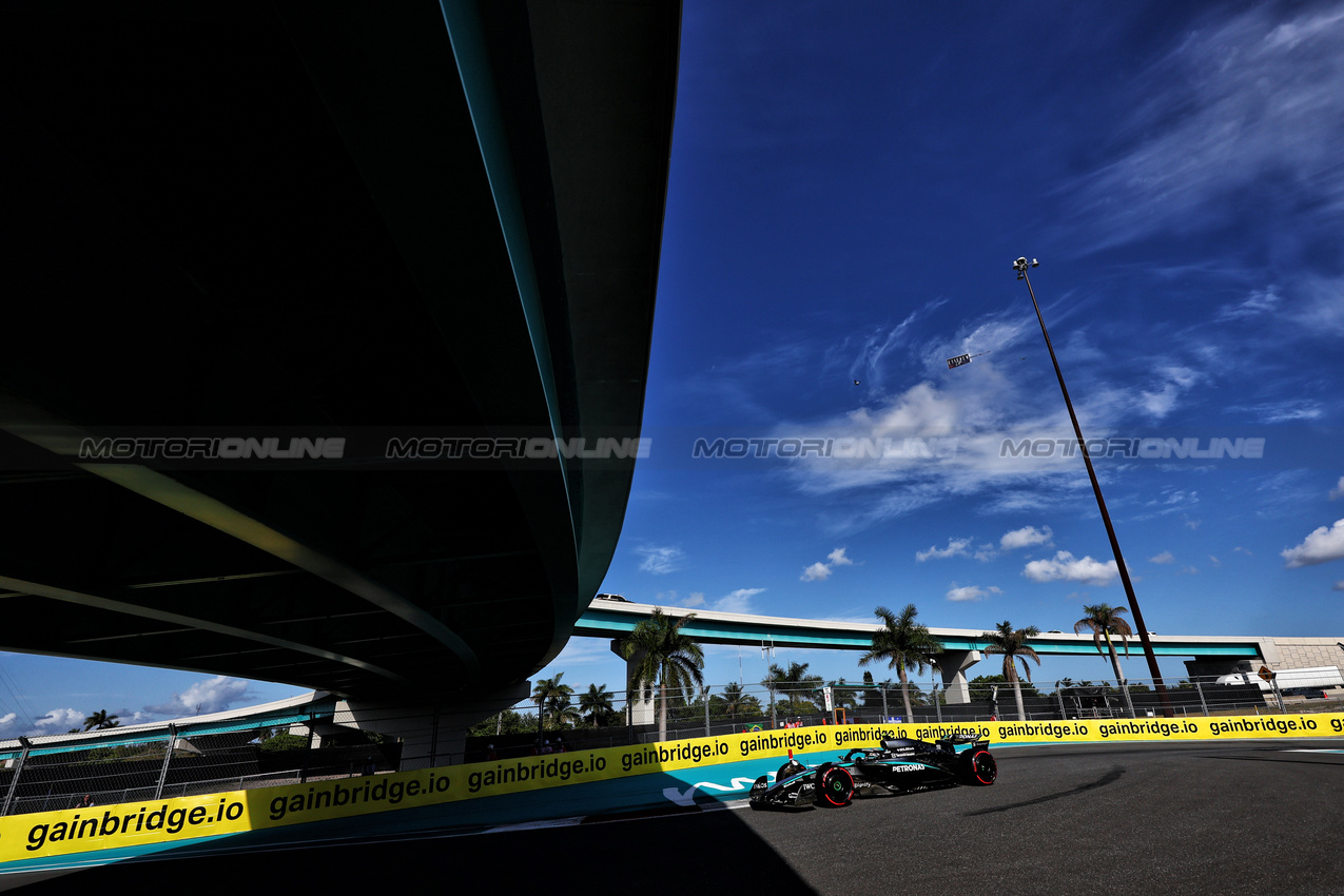 GP MIAMI, George Russell (GBR) Mercedes AMG F1 W16.

02.05.2025. Formula 1 World Championship, Rd 6, Miami Grand Prix, Miami, Florida, USA, Sprint Qualifiche Day.

- www.xpbimages.com, EMail: requests@xpbimages.com © Copyright: Charniaux / XPB Images