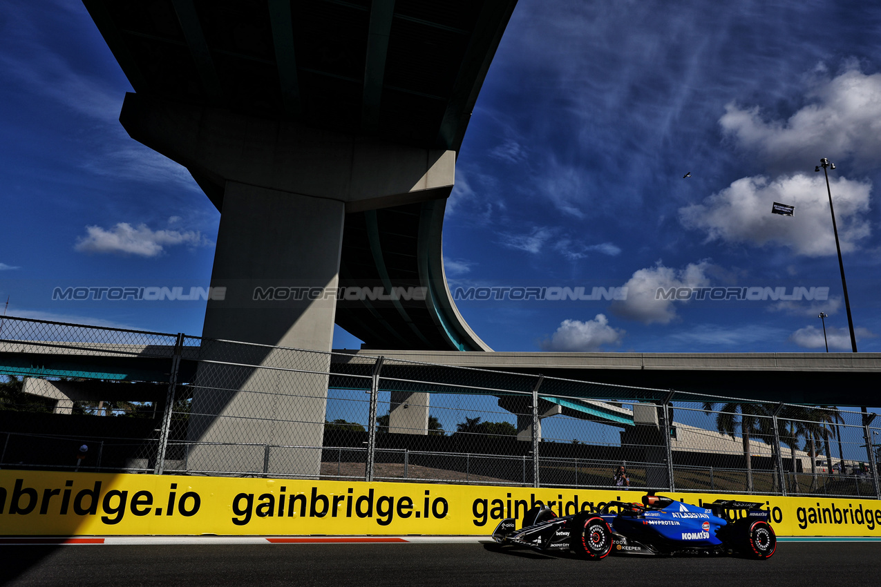 GP MIAMI, Alexander Albon (THA) Atlassian Williams Racing FW47.

02.05.2025. Formula 1 World Championship, Rd 6, Miami Grand Prix, Miami, Florida, USA, Sprint Qualifiche Day.

- www.xpbimages.com, EMail: requests@xpbimages.com © Copyright: Charniaux / XPB Images