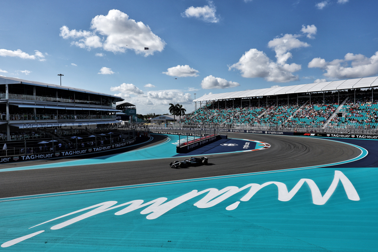 GP MIAMI, George Russell (GBR) Mercedes AMG F1 W16.

02.05.2025. Formula 1 World Championship, Rd 6, Miami Grand Prix, Miami, Florida, USA, Sprint Qualifiche Day.

- www.xpbimages.com, EMail: requests@xpbimages.com © Copyright: Moy / XPB Images