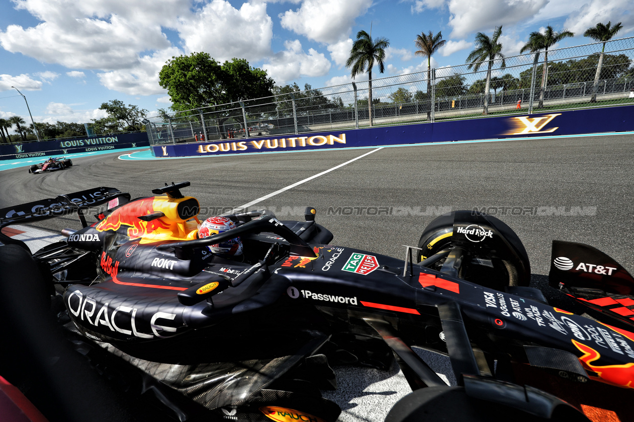GP MIAMI, Max Verstappen (NLD) Red Bull Racing RB21.

02.05.2025. Formula 1 World Championship, Rd 6, Miami Grand Prix, Miami, Florida, USA, Sprint Qualifiche Day.

- www.xpbimages.com, EMail: requests@xpbimages.com © Copyright: Bearne / XPB Images