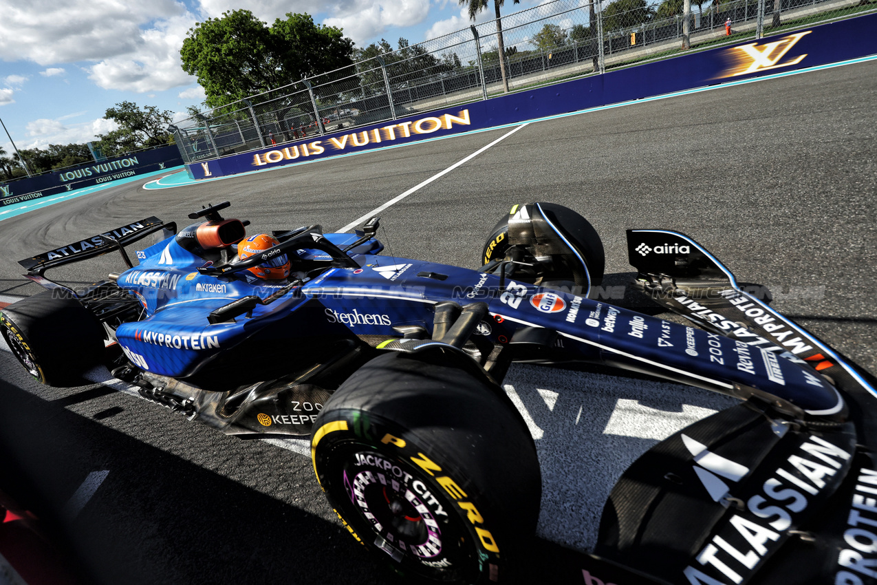 GP MIAMI, Alexander Albon (THA) Atlassian Williams Racing FW47.

02.05.2025. Formula 1 World Championship, Rd 6, Miami Grand Prix, Miami, Florida, USA, Sprint Qualifiche Day.

- www.xpbimages.com, EMail: requests@xpbimages.com © Copyright: Bearne / XPB Images