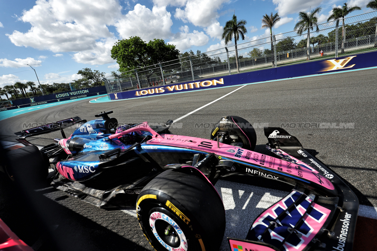 GP MIAMI, Pierre Gasly (FRA) Alpine F1 Team A525.

02.05.2025. Formula 1 World Championship, Rd 6, Miami Grand Prix, Miami, Florida, USA, Sprint Qualifiche Day.

- www.xpbimages.com, EMail: requests@xpbimages.com © Copyright: Bearne / XPB Images