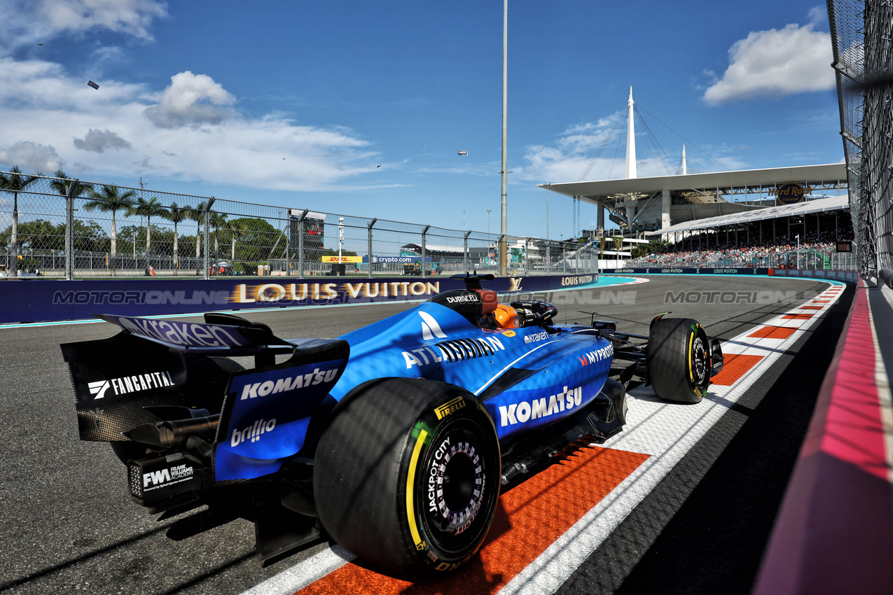 GP MIAMI, Alexander Albon (THA) Atlassian Williams Racing FW47.

02.05.2025. Formula 1 World Championship, Rd 6, Miami Grand Prix, Miami, Florida, USA, Sprint Qualifiche Day.

- www.xpbimages.com, EMail: requests@xpbimages.com © Copyright: Bearne / XPB Images