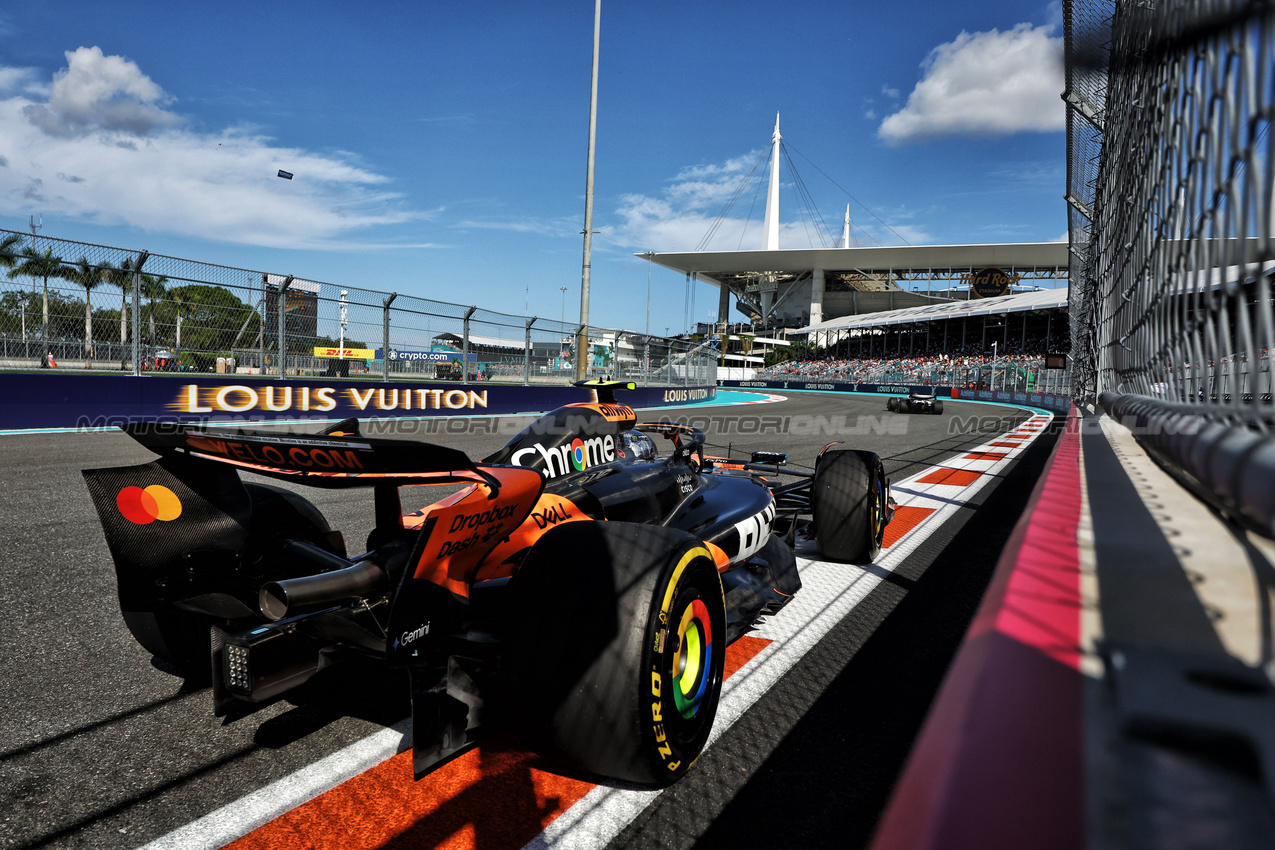 GP MIAMI, Lando Norris (GBR) McLaren MCL39.

02.05.2025. Formula 1 World Championship, Rd 6, Miami Grand Prix, Miami, Florida, USA, Sprint Qualifiche Day.

- www.xpbimages.com, EMail: requests@xpbimages.com © Copyright: Bearne / XPB Images
