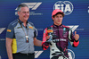 GP MIAMI, Andrea Kimi Antonelli (ITA) Mercedes AMG F1 (Right) celebrates his pole position in Sprint qualifying parc ferme with Mario Isola (ITA) Pirelli Racing Manager.

02.05.2025. Formula 1 World Championship, Rd 6, Miami Grand Prix, Miami, Florida, USA, Sprint Qualifiche Day.

- www.xpbimages.com, EMail: requests@xpbimages.com © Copyright: Batchelor / XPB Images