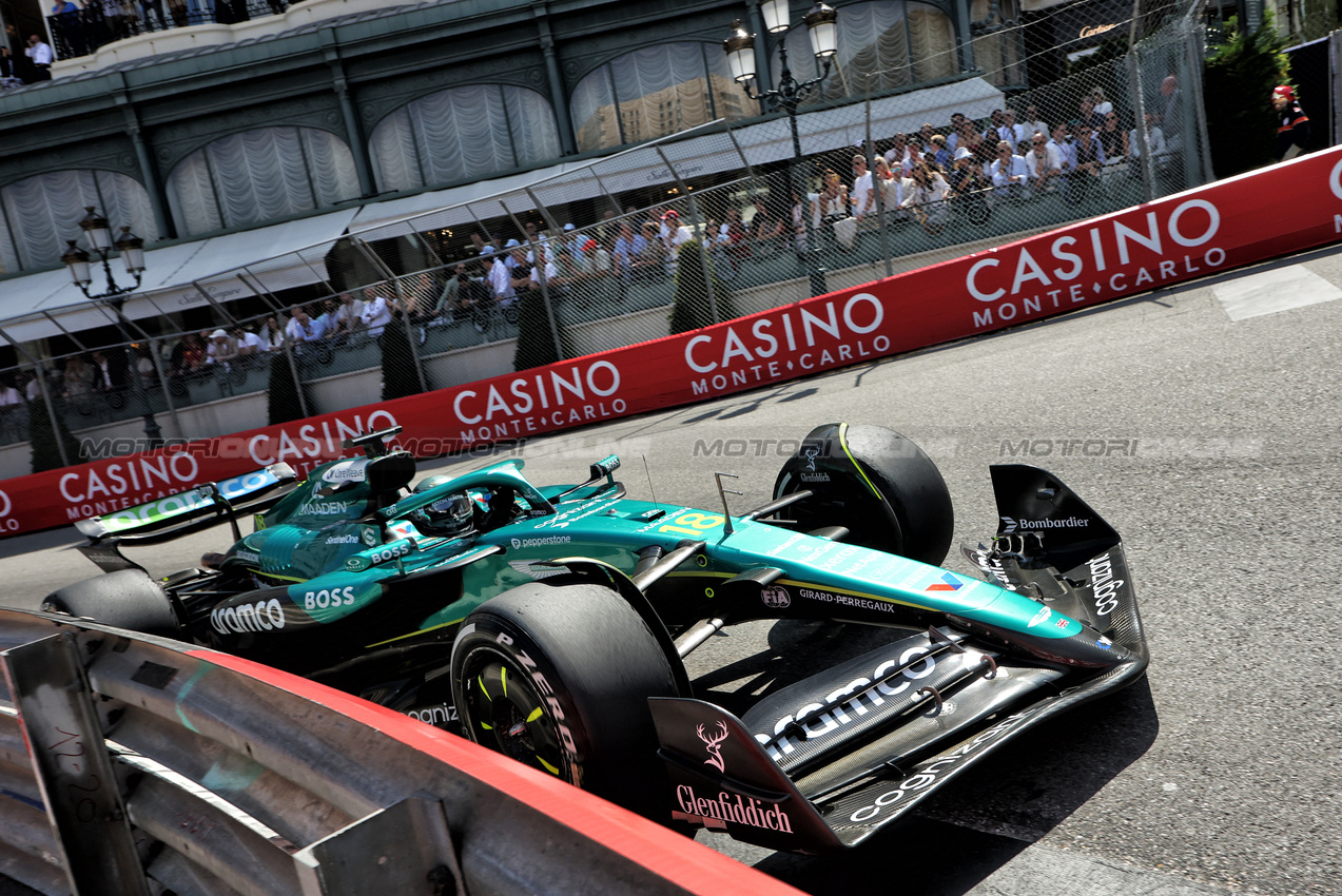 GP MONACO, Lance Stroll (CDN) Aston Martin F1 Team AMR25.

25.05.2025. Formula 1 World Championship, Rd 8, Monaco Grand Prix, Monte Carlo, Monaco, Gara Day.

- www.xpbimages.com, EMail: requests@xpbimages.com © Copyright: Bearne / XPB Images
