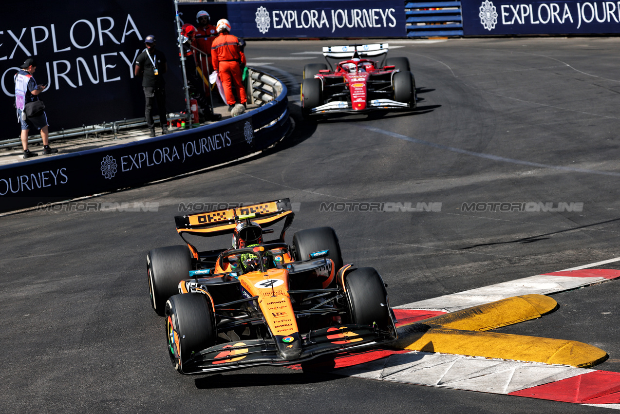 GP MONACO, Lando Norris (GBR) McLaren MCL39.

25.05.2025. Formula 1 World Championship, Rd 8, Monaco Grand Prix, Monte Carlo, Monaco, Gara Day.

- www.xpbimages.com, EMail: requests@xpbimages.com © Copyright: Batchelor / XPB Images