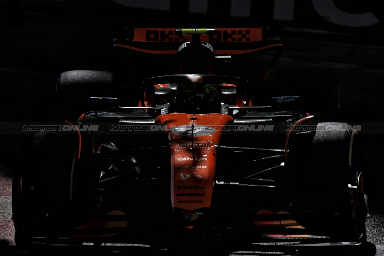 GP MONACO, Lando Norris (GBR) McLaren MCL39.

25.05.2025. Formula 1 World Championship, Rd 8, Monaco Grand Prix, Monte Carlo, Monaco, Gara Day.

- www.xpbimages.com, EMail: requests@xpbimages.com © Copyright: Moy / XPB Images