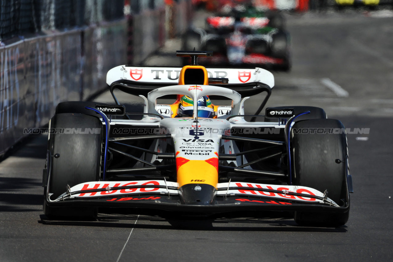 GP MONACO, Isack Hadjar (FRA) Racing Bulls VCARB 02.

25.05.2025. Formula 1 World Championship, Rd 8, Monaco Grand Prix, Monte Carlo, Monaco, Gara Day.

- www.xpbimages.com, EMail: requests@xpbimages.com © Copyright: Bearne / XPB Images