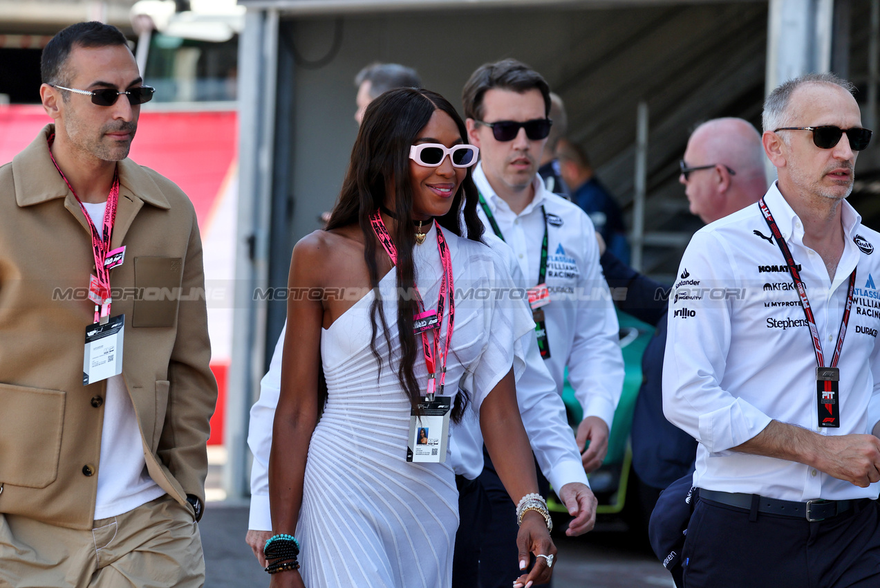 GP MONACO, Naomi Campbell (GBR).

25.05.2025. Formula 1 World Championship, Rd 8, Monaco Grand Prix, Monte Carlo, Monaco, Gara Day.

- www.xpbimages.com, EMail: requests@xpbimages.com © Copyright: Moy / XPB Images