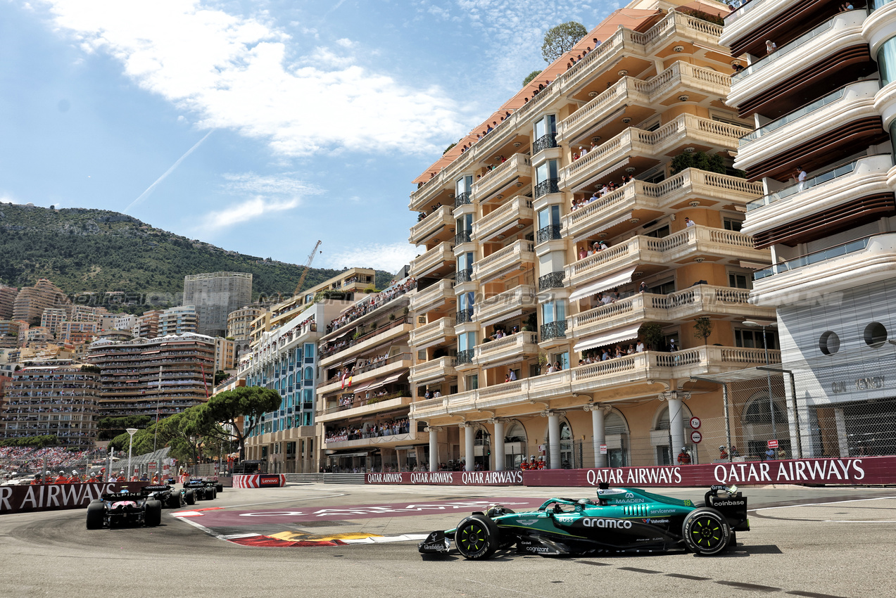 GP MONACO, Lance Stroll (CDN) Aston Martin F1 Team AMR25.

25.05.2025. Formula 1 World Championship, Rd 8, Monaco Grand Prix, Monte Carlo, Monaco, Gara Day.

- www.xpbimages.com, EMail: requests@xpbimages.com © Copyright: Bearne / XPB Images