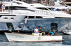 GP MONACO, George Russell (GBR) Mercedes AMG F1 on a boat in the harbour.

25.05.2025. Formula 1 World Championship, Rd 8, Monaco Grand Prix, Monte Carlo, Monaco, Gara Day.

- www.xpbimages.com, EMail: requests@xpbimages.com © Copyright: Moy / XPB Images