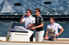 GP MONACO, George Russell (GBR) Mercedes AMG F1 on a boat in the harbour.

25.05.2025. Formula 1 World Championship, Rd 8, Monaco Grand Prix, Monte Carlo, Monaco, Gara Day.

- www.xpbimages.com, EMail: requests@xpbimages.com © Copyright: Moy / XPB Images