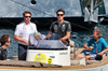 GP MONACO, George Russell (GBR) Mercedes AMG F1 on a boat in the harbour.

25.05.2025. Formula 1 World Championship, Rd 8, Monaco Grand Prix, Monte Carlo, Monaco, Gara Day.

- www.xpbimages.com, EMail: requests@xpbimages.com © Copyright: Moy / XPB Images