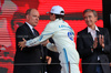 GP MONACO, (L to R): HSH Prince Albert of Monaco (MON) with Charles Leclerc (MON) Ferrari on the podium.

25.05.2025. Formula 1 World Championship, Rd 8, Monaco Grand Prix, Monte Carlo, Monaco, Gara Day.

- www.xpbimages.com, EMail: requests@xpbimages.com © Copyright: Charniaux / XPB Images