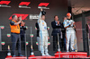 GP MONACO, The podium (L to R): Zak Brown (USA) McLaren Executive Director; Charles Leclerc (MON) Ferrari, second; Lando Norris (GBR) McLaren, vincitore.

25.05.2025. Formula 1 World Championship, Rd 8, Monaco Grand Prix, Monte Carlo, Monaco, Gara Day.

- www.xpbimages.com, EMail: requests@xpbimages.com © Copyright: Charniaux / XPB Images