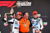 GP MONACO, (L to R): Gara winner Lando Norris (GBR) McLaren on the podium with Zak Brown (USA) McLaren Executive Director e third placed Oscar Piastri (AUS) McLaren.

25.05.2025. Formula 1 World Championship, Rd 8, Monaco Grand Prix, Monte Carlo, Monaco, Gara Day.

- www.xpbimages.com, EMail: requests@xpbimages.com © Copyright: Batchelor / XPB Images