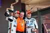 GP MONACO, L to R): Gara winner Lando Norris (GBR) McLaren on the podium with Zak Brown (USA) McLaren Executive Director e third placed Oscar Piastri (AUS) McLaren.

25.05.2025. Formula 1 World Championship, Rd 8, Monaco Grand Prix, Monte Carlo, Monaco, Gara Day.

- www.xpbimages.com, EMail: requests@xpbimages.com © Copyright: Charniaux / XPB Images