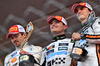 GP MONACO, The podium (L to R): Charles Leclerc (MON) Ferrari, second; Lando Norris (GBR) McLaren, vincitore; Oscar Piastri (AUS) McLaren, third.

25.05.2025. Formula 1 World Championship, Rd 8, Monaco Grand Prix, Monte Carlo, Monaco, Gara Day.

- www.xpbimages.com, EMail: requests@xpbimages.com © Copyright: Price / XPB Images