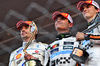 GP MONACO, The podium (L to R): Charles Leclerc (MON) Ferrari, second; Lando Norris (GBR) McLaren, vincitore; Oscar Piastri (AUS) McLaren, third.

25.05.2025. Formula 1 World Championship, Rd 8, Monaco Grand Prix, Monte Carlo, Monaco, Gara Day.

- www.xpbimages.com, EMail: requests@xpbimages.com © Copyright: Price / XPB Images