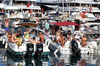 GP MONACO, Circuit Atmosfera - fans on boats in the harbour.

25.05.2025. Formula 1 World Championship, Rd 8, Monaco Grand Prix, Monte Carlo, Monaco, Gara Day.

- www.xpbimages.com, EMail: requests@xpbimages.com © Copyright: Moy / XPB Images