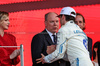 GP MONACO, Charles Leclerc (MON) Ferrari celebrates his third position on the podium with HSH Prince Albert of Monaco (MON).

25.05.2025. Formula 1 World Championship, Rd 8, Monaco Grand Prix, Monte Carlo, Monaco, Gara Day.

- www.xpbimages.com, EMail: requests@xpbimages.com © Copyright: Bearne / XPB Images