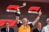 GP MONACO, Zak Brown (USA) McLaren Executive Director celebrates on the podium.

25.05.2025. Formula 1 World Championship, Rd 8, Monaco Grand Prix, Monte Carlo, Monaco, Gara Day.

- www.xpbimages.com, EMail: requests@xpbimages.com © Copyright: Bearne / XPB Images