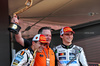 GP MONACO, (L to R): Gara winner Lando Norris (GBR) McLaren on the podium with Zak Brown (USA) McLaren Executive Director e third placed Oscar Piastri (AUS) McLaren.

25.05.2025. Formula 1 World Championship, Rd 8, Monaco Grand Prix, Monte Carlo, Monaco, Gara Day.

- www.xpbimages.com, EMail: requests@xpbimages.com © Copyright: Bearne / XPB Images