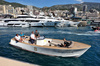 GP MONACO, George Russell (GBR) Mercedes AMG F1 on a boat in the harbour.

25.05.2025. Formula 1 World Championship, Rd 8, Monaco Grand Prix, Monte Carlo, Monaco, Gara Day.

- www.xpbimages.com, EMail: requests@xpbimages.com © Copyright: Moy / XPB Images