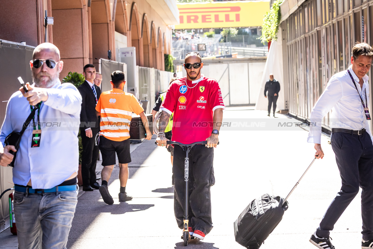 GP MONACO, Lewis Hamilton (GBR) Ferrari.

22.05.2025. Formula 1 World Championship, Rd 8, Monaco Grand Prix, Monte Carlo, Monaco, Preparation Day.

- www.xpbimages.com, EMail: requests@xpbimages.com © Copyright: Bearne / XPB Images