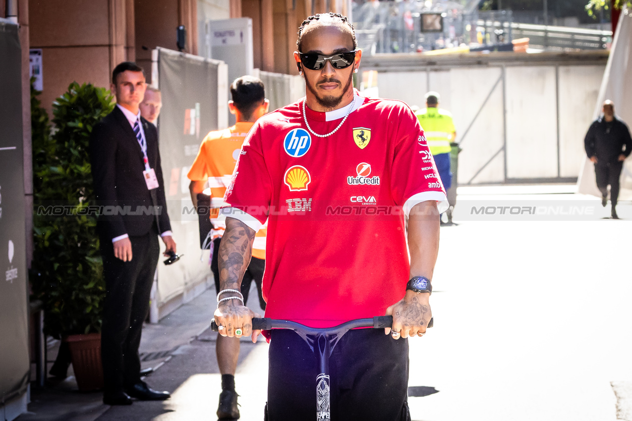 GP MONACO, Lewis Hamilton (GBR) Ferrari.

22.05.2025. Formula 1 World Championship, Rd 8, Monaco Grand Prix, Monte Carlo, Monaco, Preparation Day.

- www.xpbimages.com, EMail: requests@xpbimages.com © Copyright: Bearne / XPB Images