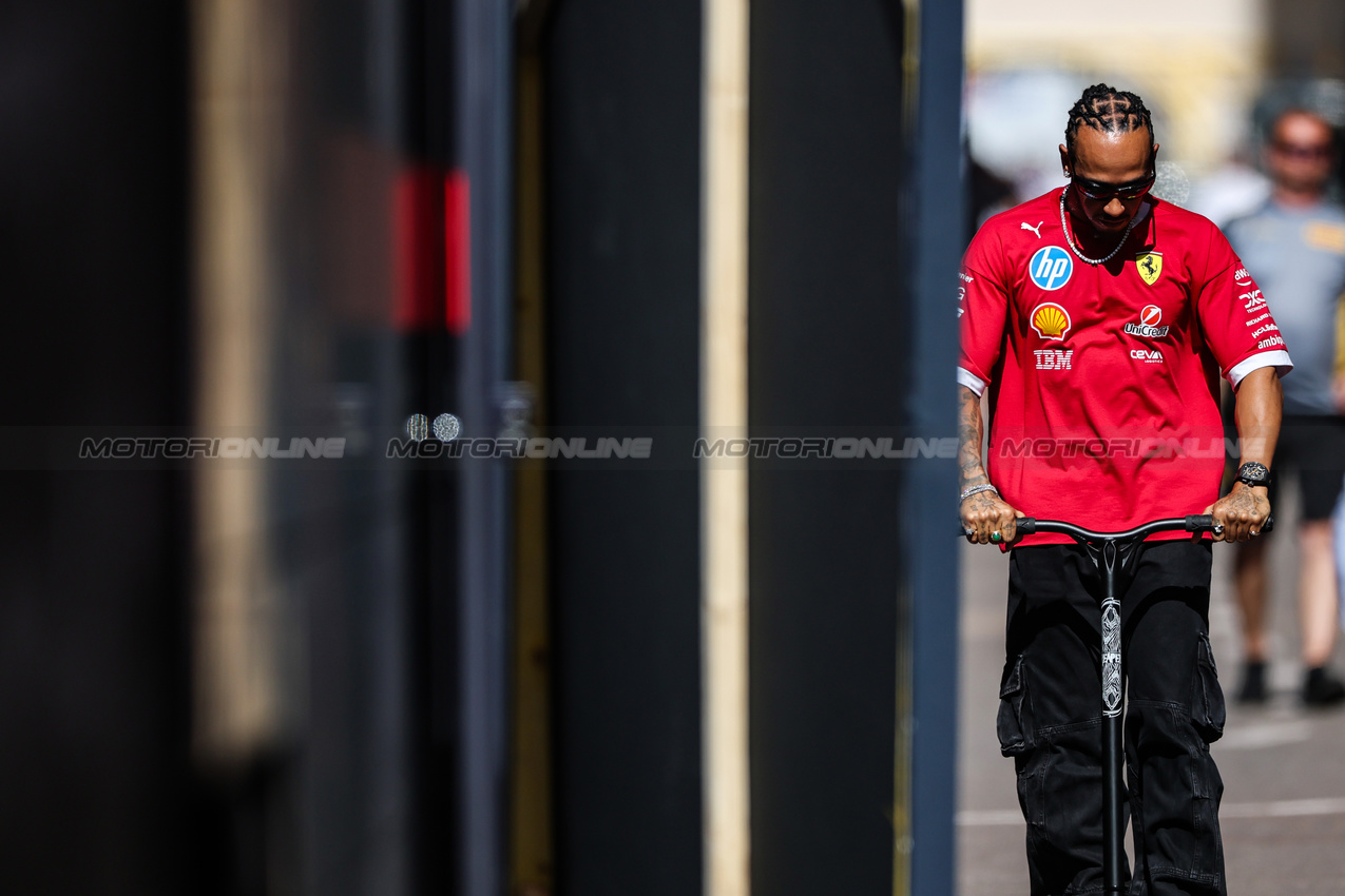 GP MONACO, Lewis Hamilton (GBR), Ferrari 
22.05.2025. Formula 1 World Championship, Rd 8, Monaco Grand Prix, Monte Carlo, Monaco, Preparation Day.
- www.xpbimages.com, EMail: requests@xpbimages.com © Copyright: Charniaux / XPB Images