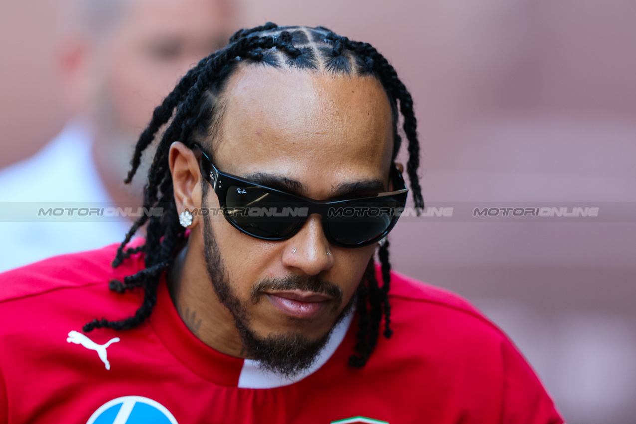 GP MONACO, Lewis Hamilton (GBR), Ferrari 
22.05.2025. Formula 1 World Championship, Rd 8, Monaco Grand Prix, Monte Carlo, Monaco, Preparation Day.
- www.xpbimages.com, EMail: requests@xpbimages.com © Copyright: Charniaux / XPB Images