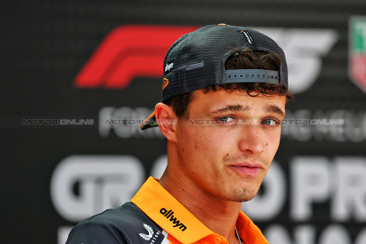 GP MONACO, Lando Norris (GBR) McLaren.

22.05.2025. Formula 1 World Championship, Rd 8, Monaco Grand Prix, Monte Carlo, Monaco, Preparation Day.

- www.xpbimages.com, EMail: requests@xpbimages.com © Copyright: Batchelor / XPB Images