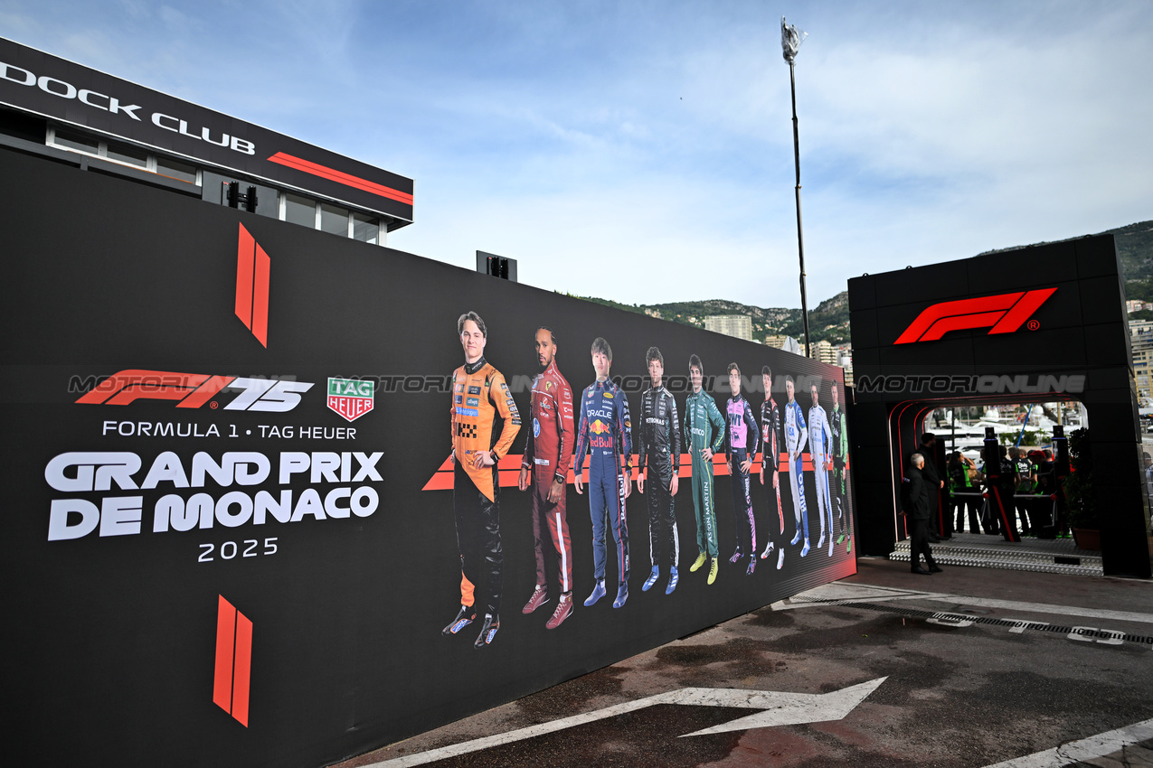 GP MONACO, Paddock Atmosfera.

22.05.2025. Formula 1 World Championship, Rd 8, Monaco Grand Prix, Monte Carlo, Monaco, Preparation Day.

- www.xpbimages.com, EMail: requests@xpbimages.com © Copyright: Price / XPB Images