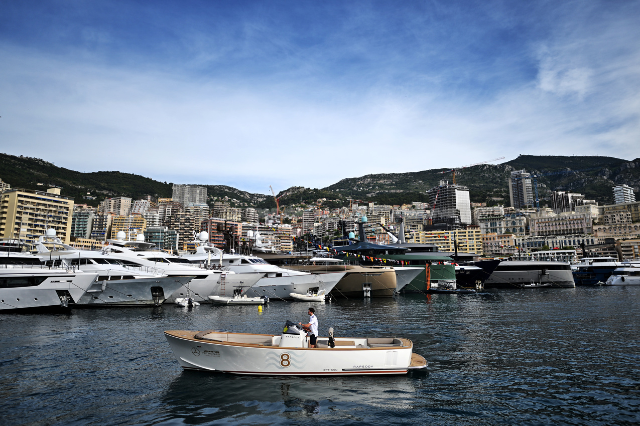 GP MONACO, Boats in the scenic Monaco Harbour.

22.05.2025. Formula 1 World Championship, Rd 8, Monaco Grand Prix, Monte Carlo, Monaco, Preparation Day.

- www.xpbimages.com, EMail: requests@xpbimages.com © Copyright: Price / XPB Images