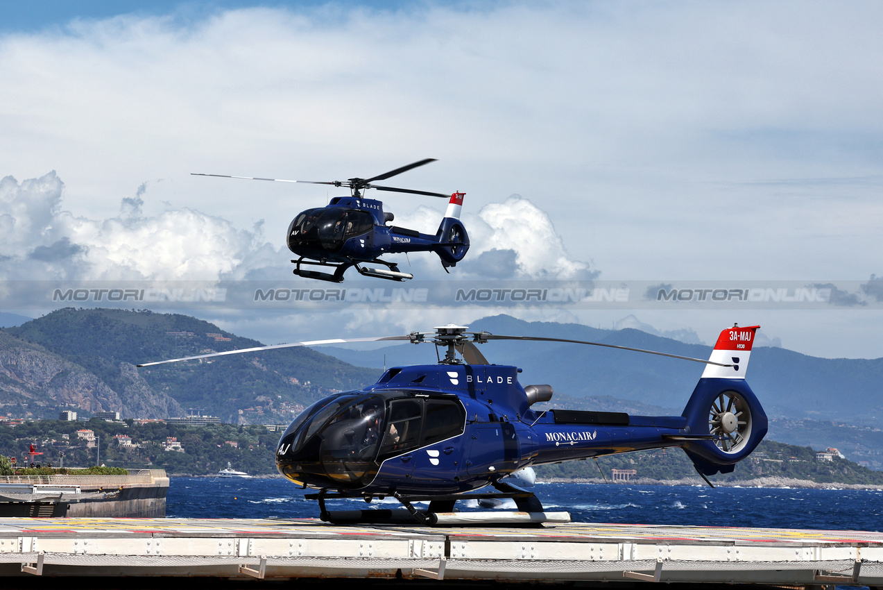 GP MONACO, Circuit Atmosfera - Monacair - Helicopter taxis.

22.05.2025. Formula 1 World Championship, Rd 8, Monaco Grand Prix, Monte Carlo, Monaco, Preparation Day.

- www.xpbimages.com, EMail: requests@xpbimages.com © Copyright: Moy / XPB Images