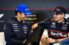 GP MONACO, (L to R): Alexander Albon (THA) Atlassian Williams Racing e Max Verstappen (NLD) Red Bull Racing in the FIA Press Conference.

22.05.2025. Formula 1 World Championship, Rd 8, Monaco Grand Prix, Monte Carlo, Monaco, Preparation Day.

- www.xpbimages.com, EMail: requests@xpbimages.com © Copyright: Bearne / XPB Images