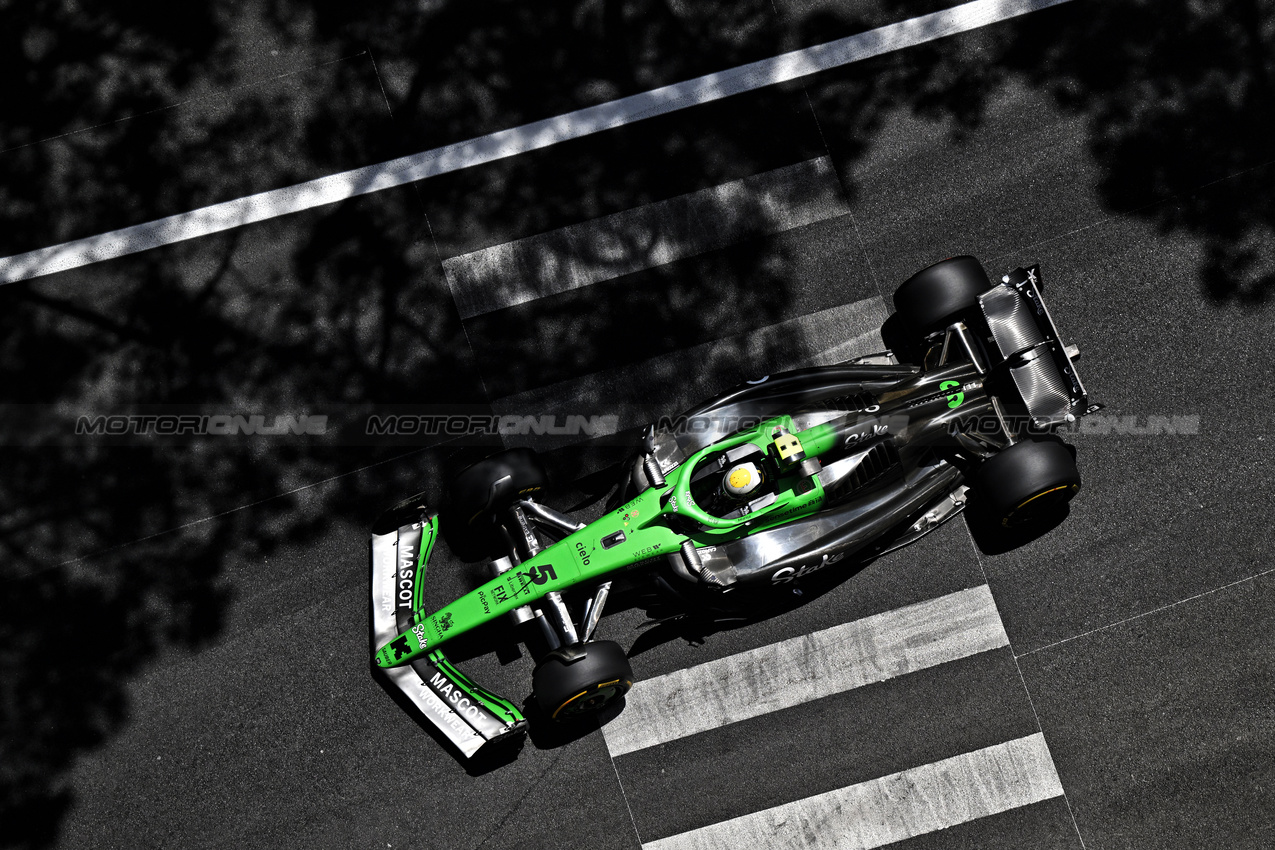 GP MONACO, Gabriel Bortoleto (BRA) Sauber C45.

24.05.2025. Formula 1 World Championship, Rd 8, Monaco Grand Prix, Monte Carlo, Monaco, Qualifiche Day.

- www.xpbimages.com, EMail: requests@xpbimages.com © Copyright: Price / XPB Images