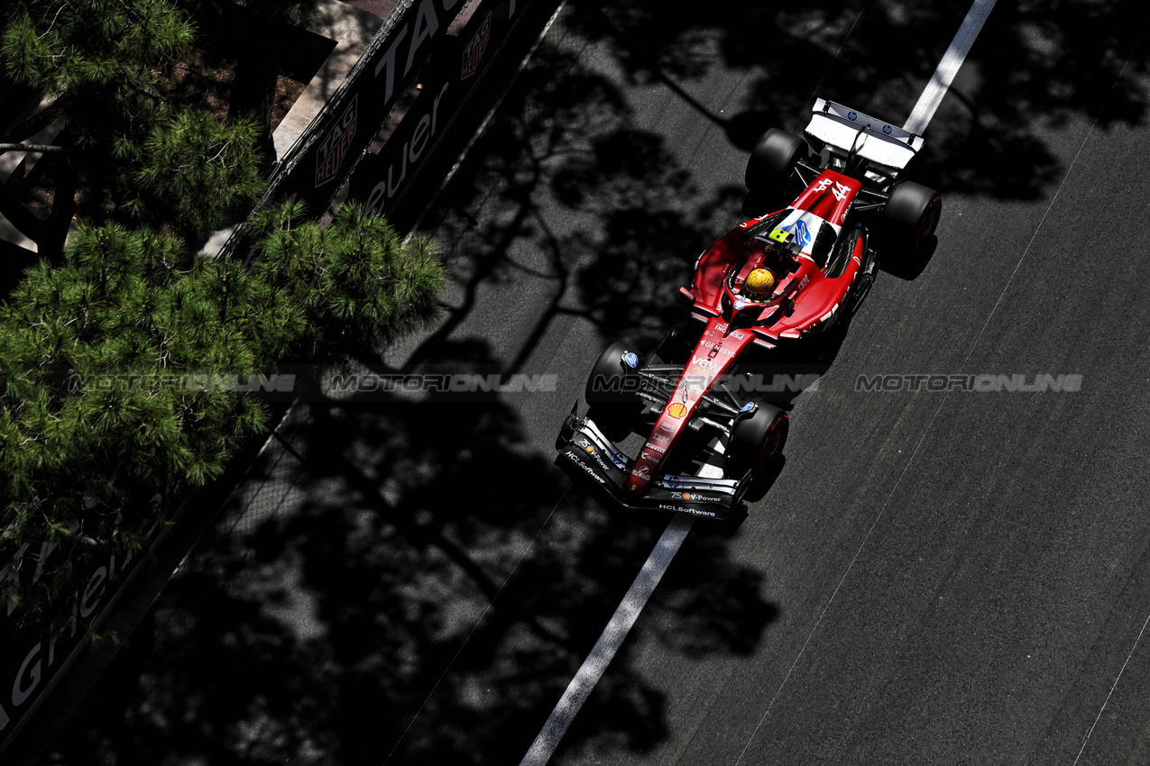 GP MONACO, Lewis Hamilton (GBR) Ferrari SF-25.

24.05.2025. Formula 1 World Championship, Rd 8, Monaco Grand Prix, Monte Carlo, Monaco, Qualifiche Day.

- www.xpbimages.com, EMail: requests@xpbimages.com © Copyright: Price / XPB Images