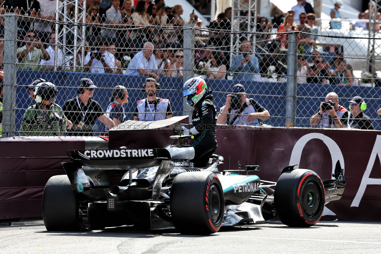 GP MONACO, Andrea Kimi Antonelli (ITA) Mercedes AMG F1 W16 crashed out of qualifying.

24.05.2025. Formula 1 World Championship, Rd 8, Monaco Grand Prix, Monte Carlo, Monaco, Qualifiche Day.

- www.xpbimages.com, EMail: requests@xpbimages.com © Copyright: Moy / XPB Images