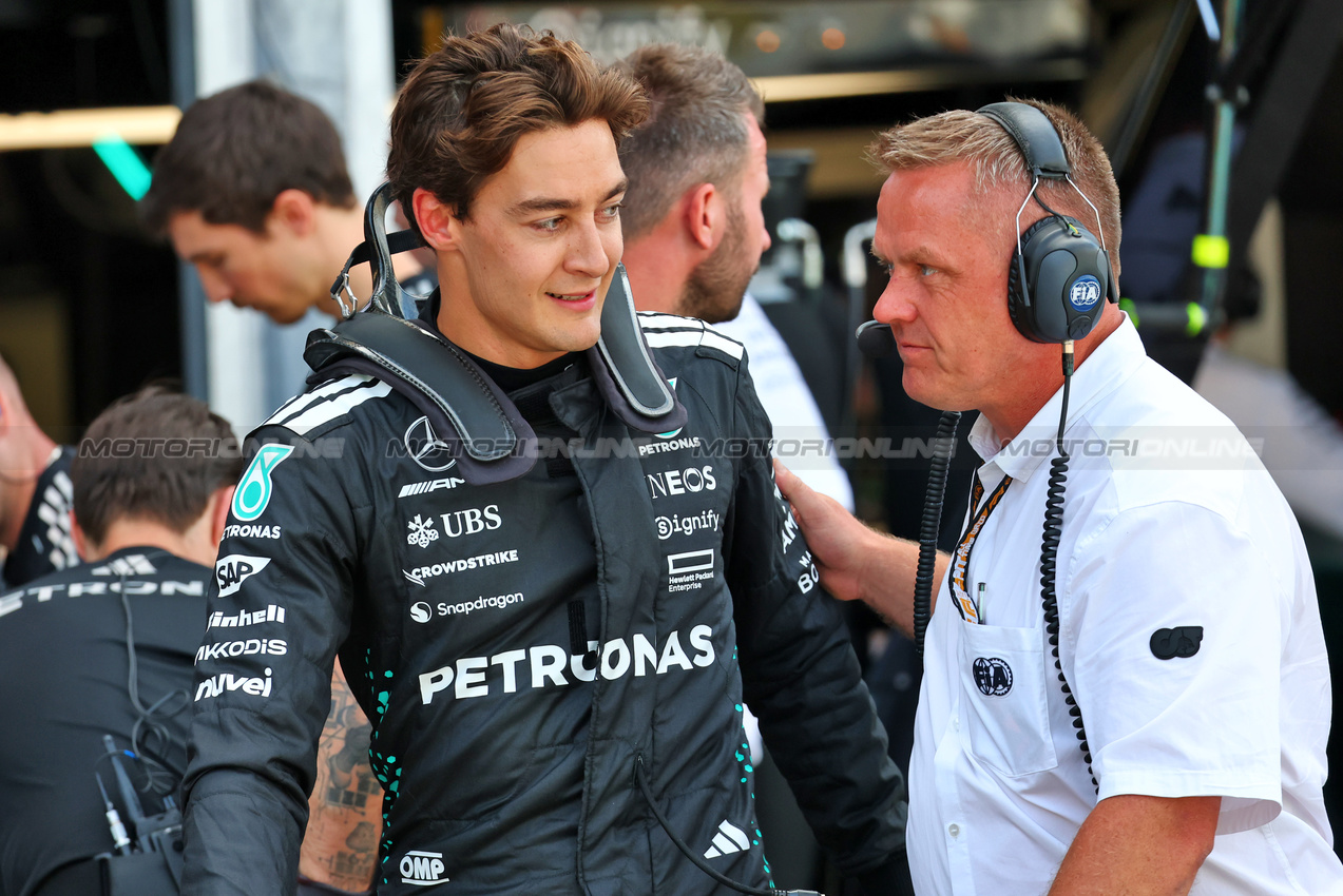 GP MONACO, George Russell (GBR) Mercedes AMG F1.

24.05.2025. Formula 1 World Championship, Rd 8, Monaco Grand Prix, Monte Carlo, Monaco, Qualifiche Day.

- www.xpbimages.com, EMail: requests@xpbimages.com © Copyright: Batchelor / XPB Images