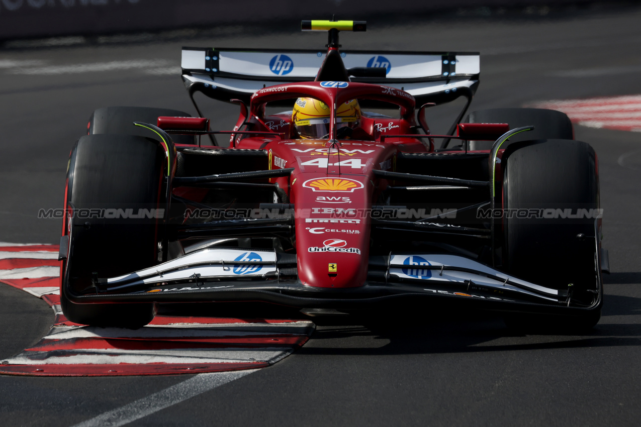 GP MONACO, Lewis Hamilton (GBR) Ferrari SF-25.

24.05.2025. Formula 1 World Championship, Rd 8, Monaco Grand Prix, Monte Carlo, Monaco, Qualifiche Day.

 - www.xpbimages.com, EMail: requests@xpbimages.com © Copyright: Coates / XPB Images