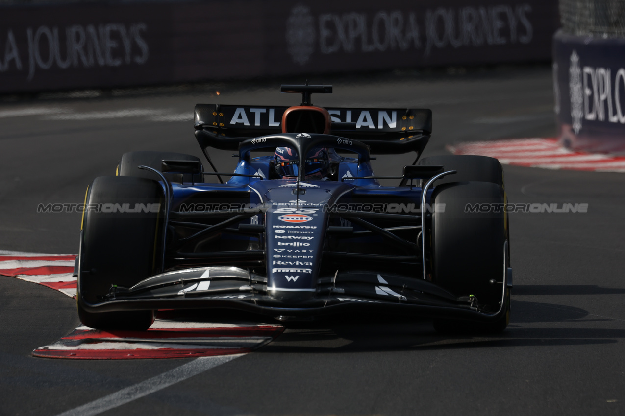 GP MONACO, Alexander Albon (THA) Atlassian Williams Racing FW47.

24.05.2025. Formula 1 World Championship, Rd 8, Monaco Grand Prix, Monte Carlo, Monaco, Qualifiche Day.

 - www.xpbimages.com, EMail: requests@xpbimages.com © Copyright: Coates / XPB Images