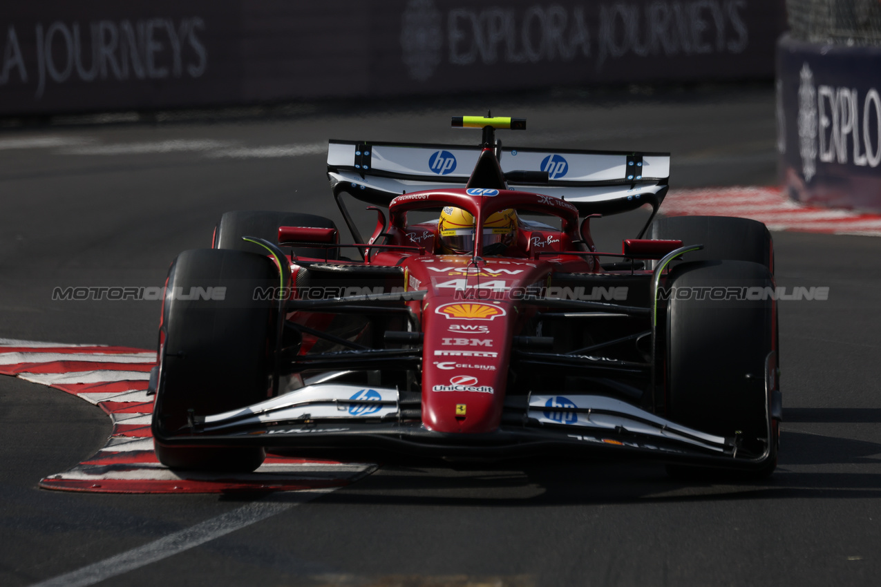 GP MONACO, Lewis Hamilton (GBR) Ferrari SF-25.

24.05.2025. Formula 1 World Championship, Rd 8, Monaco Grand Prix, Monte Carlo, Monaco, Qualifiche Day.

 - www.xpbimages.com, EMail: requests@xpbimages.com © Copyright: Coates / XPB Images