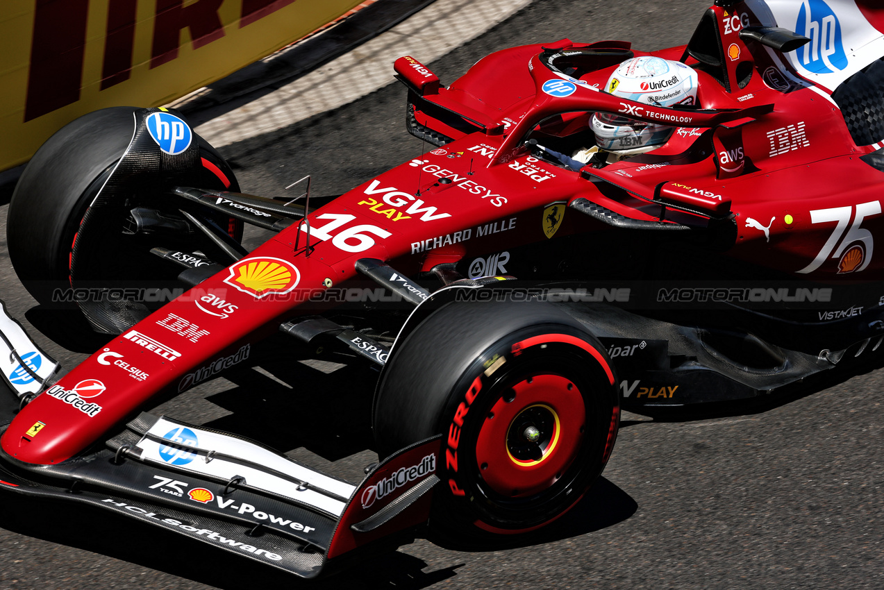 GP MONACO, Charles Leclerc (MON) Ferrari SF-25.

24.05.2025. Formula 1 World Championship, Rd 8, Monaco Grand Prix, Monte Carlo, Monaco, Qualifiche Day.

- www.xpbimages.com, EMail: requests@xpbimages.com © Copyright: Batchelor / XPB Images
