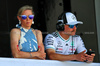 GP MONACO, (L to R): Tiffany Cromwell (AUS) Professional Cyclist with her boyfriend Valtteri Bottas (FIN) Mercedes AMG F1 Reserve Driver.

24.05.2025. Formula 1 World Championship, Rd 8, Monaco Grand Prix, Monte Carlo, Monaco, Qualifiche Day.

- www.xpbimages.com, EMail: requests@xpbimages.com © Copyright: Batchelor / XPB Images